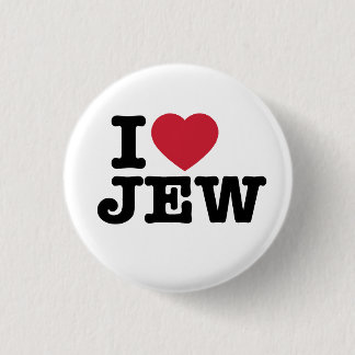 I Love Jew Button