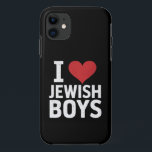 I Love Jewish Boys I Heart Jewish Boys Hanukkah iPhone 11 Case<br><div class="desc">I Love Jewish Boys I Heart Jewish Boys Hanukkah</div>
