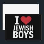 I Love Jewish Boys I Heart Jewish Boys Hanukkah Invitation<br><div class="desc">I Love Jewish Boys I Heart Jewish Boys Hanukkah</div>