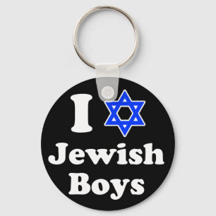 I Love Jewish Boys Key Ring