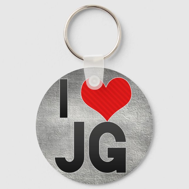 I Love JG Key Ring (Front)