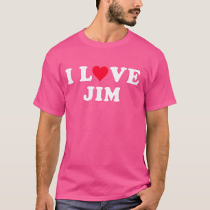 I Love Jim Matching Girlfriend & Boyfriend Jim Nam T-Shirt