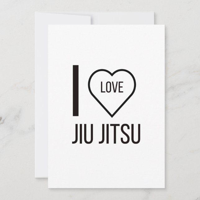 I LOVE JIU JITSU HOLIDAY CARD (Front)