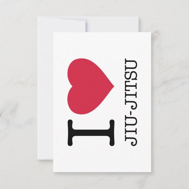 I LOVE JIU JITSU INVITATION (Front)