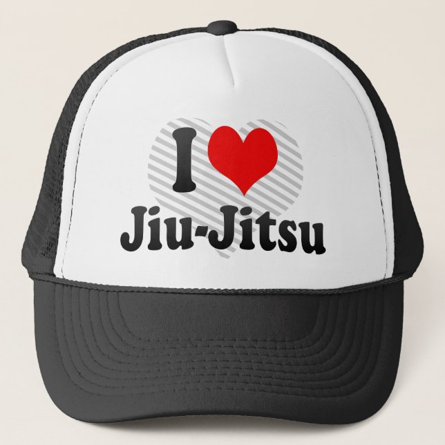 I love Jiu-Jitsu Trucker Hat (Front)
