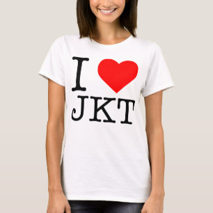 I LOVE JKT I HEART JKT JAKARTA INDONESIA T-SHIRT