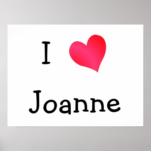 I Love Joanne Poster (Front)