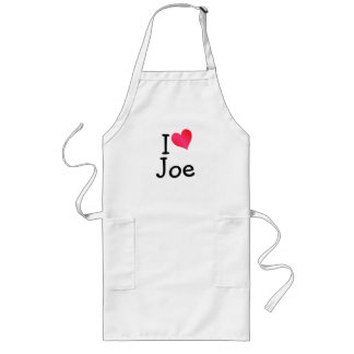 I Love Joe Long Apron