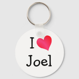 I Love Joel Key Ring