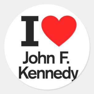 I Love John F. Kennedy Classic Round Sticker
