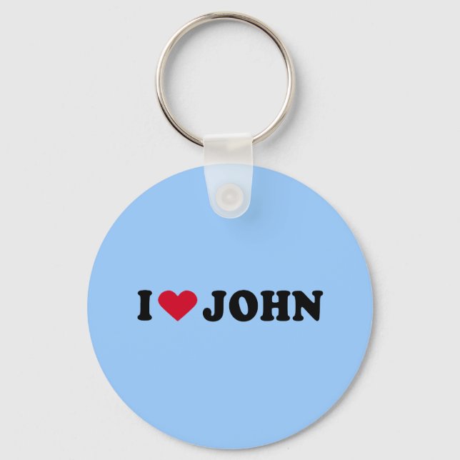 I LOVE JOHN KEY RING (Front)