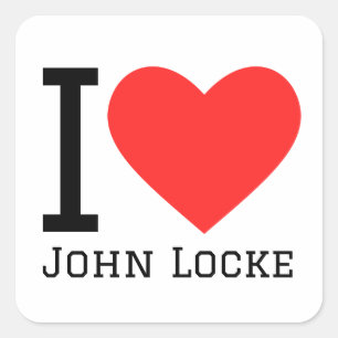 I love John Locke  Square Sticker