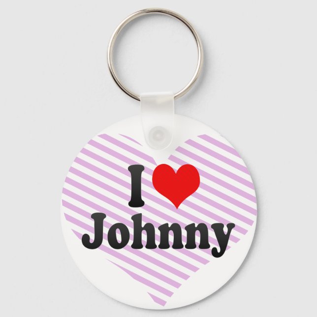 I love Johnny Key Ring (Front)