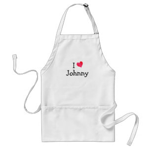 I Love Johnny Standard Apron