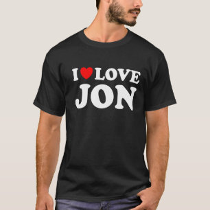 I Love Jon I Heart Jon T-Shirt