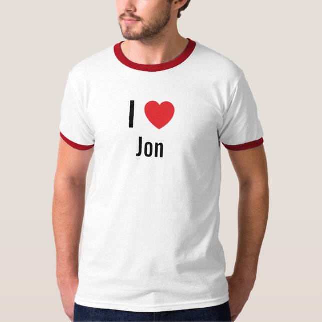 I love Jon T-Shirt (Front)