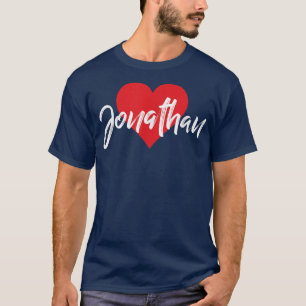 I Love Jonathan First Name T I Heart Named T-Shirt