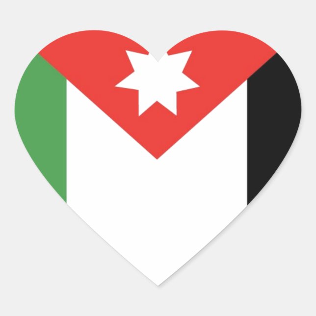 I Love Jordan Heart Sticker (Front)