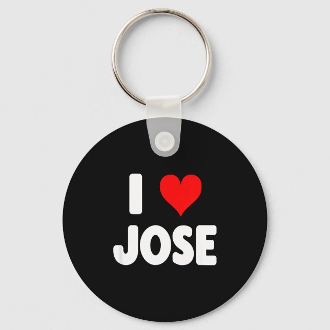 I Love Jose - Heart  Key Ring (Front)