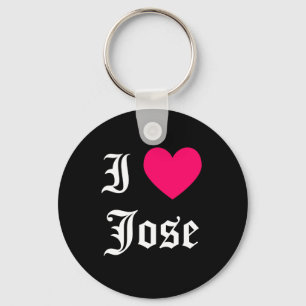 I Love Jose Key Ring