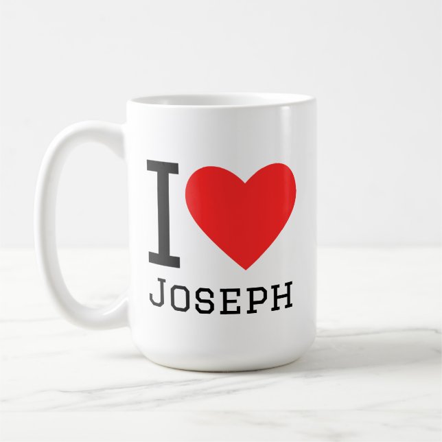 I love joseph coffee mug (Left)