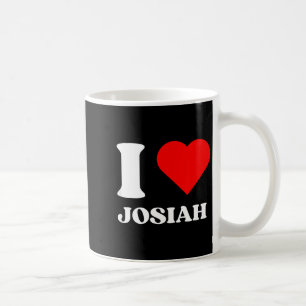 I Love Josiah I Heart Josiah Name Y2k Valentines D Coffee Mug