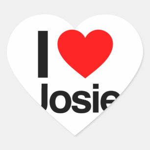 i love josie heart sticker