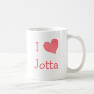 I Love Jotta Coffee Mug