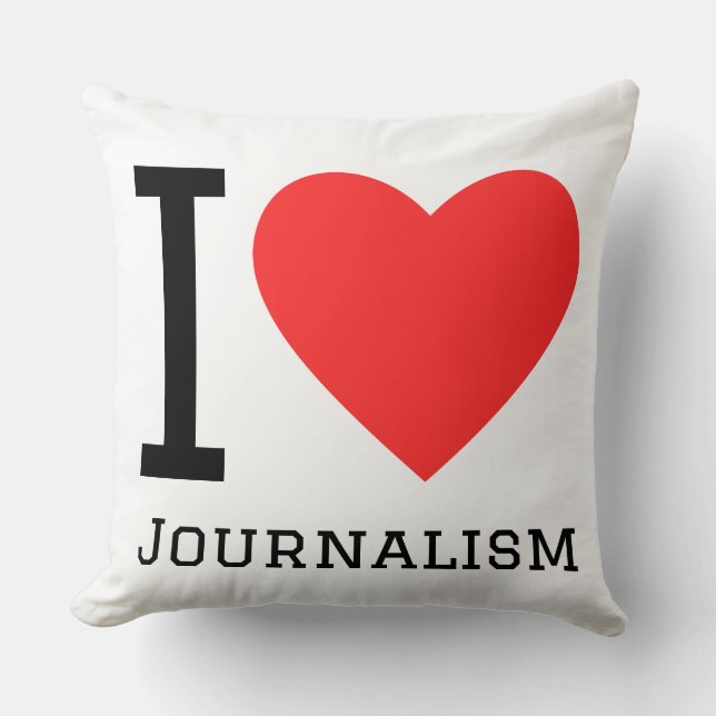 I love journalism cushion (Front)