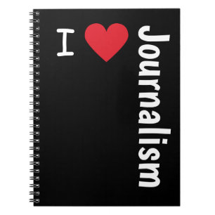 I Love Journalism Journalist Office Gift Notebook