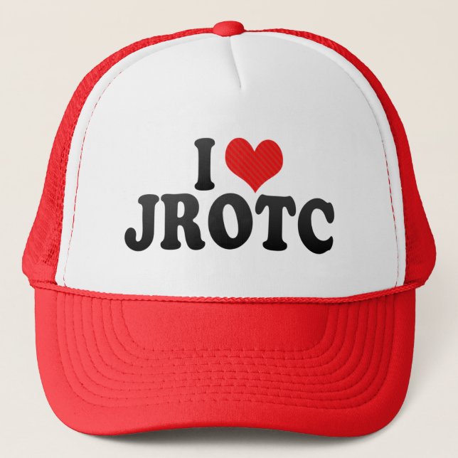 I Love JROTC Trucker Hat (Front)