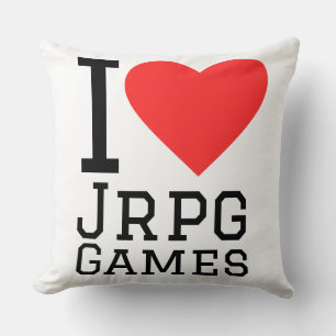 I love jrpg games cushion