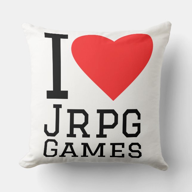 I love jrpg games  cushion (Front)