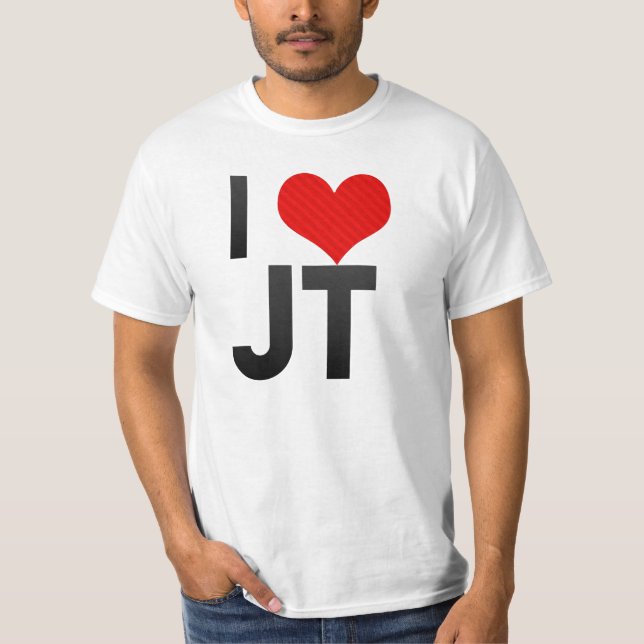 I Love JT T-Shirt (Front)