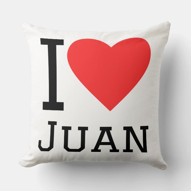 I love Juan  Cushion (Front)
