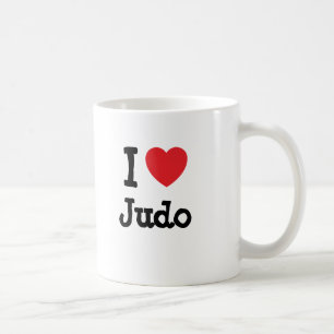 I love Judo heart custom personalised Coffee Mug