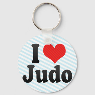 I Love Judo Key Ring