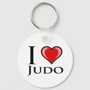 I Love Judo Key Ring