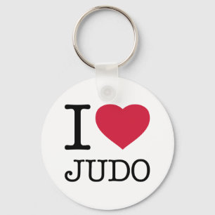 I LOVE JUDO KEY RING