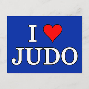 I Love Judo Postcard