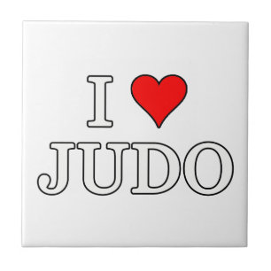 I Love Judo Tile