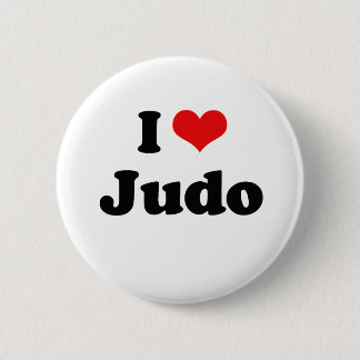 I Love Judo Tshirt 6 Cm Round Badge