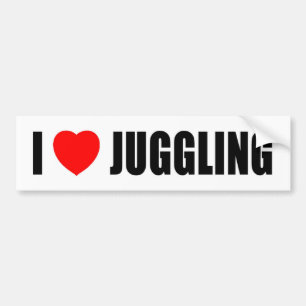 I Love Juggling Bumper Sticker