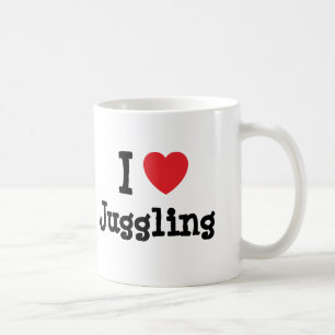 I love Juggling heart custom personalised Coffee Mug