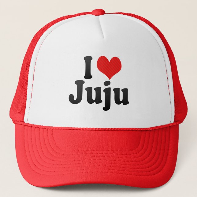 I Love Juju Trucker Hat (Front)