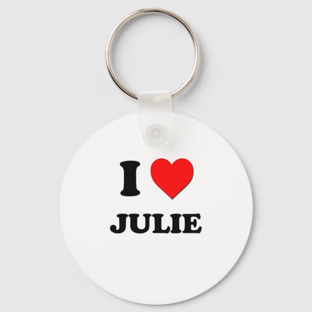 I Love Julie Key Ring (Front)