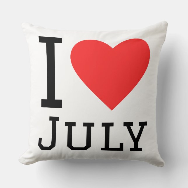 I love July Cushion (Front)