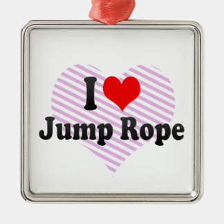 I love Jump Rope Metal Tree Decoration