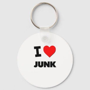 I Love Junk Key Ring