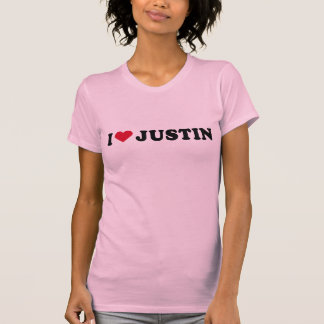 I LOVE JUSTIN T-Shirt